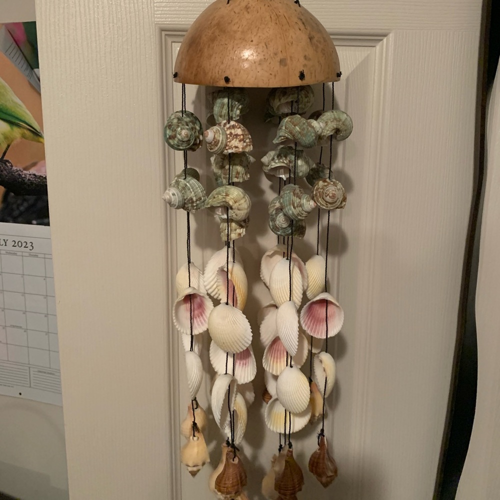 Seashell wind chimes from Maldives